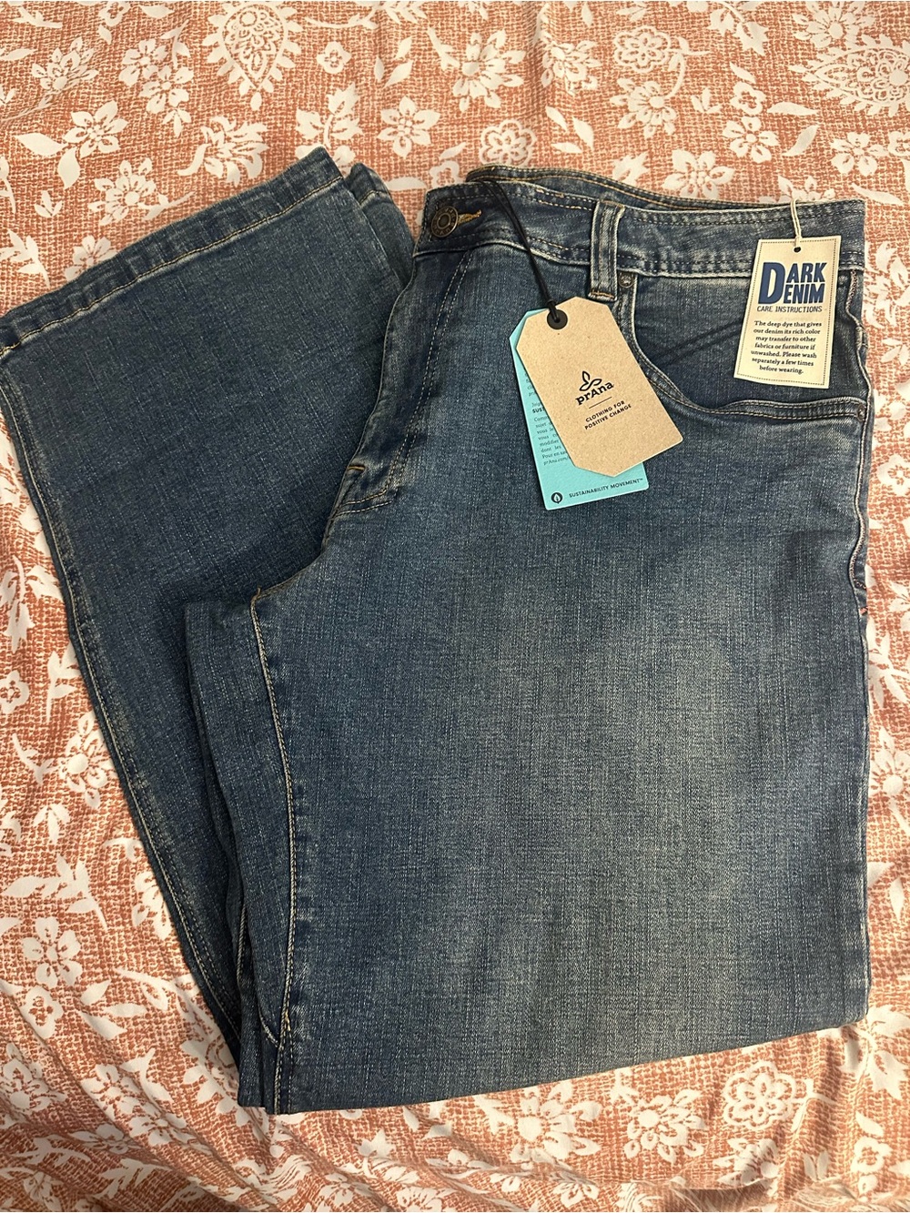 Prana Men's Dark Blue Jeans